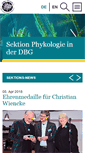 Mobile Screenshot of dbg-phykologie.de